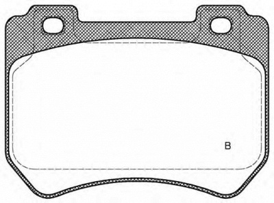 OPEN PARTS bpa144401 -  Комплект тормозных колодок, дисковый тормоз